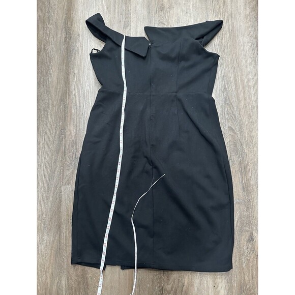 LULU'S Women's Classic Glam Dress XL Black Off-the-Shoulder Bodycon Cocktail - Picture 8 of 8